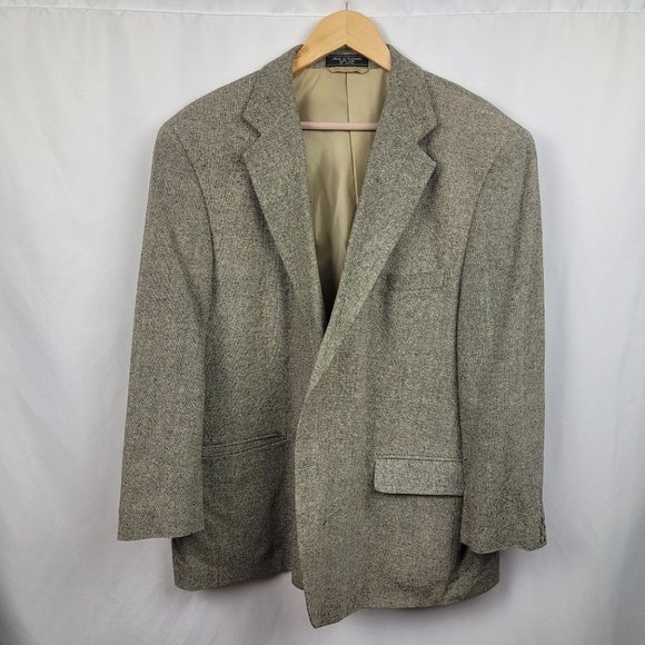 Bert Pulitzer Other - Bert Pulitzer Men Pure Silk Tweed Sports Coat/ Blazer Size 44S